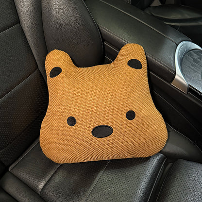 All-Season Linen Puppy Car Seat Cushion Set