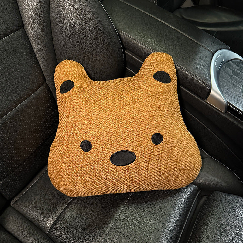 All-Season Linen Puppy Car Seat Cushion Set