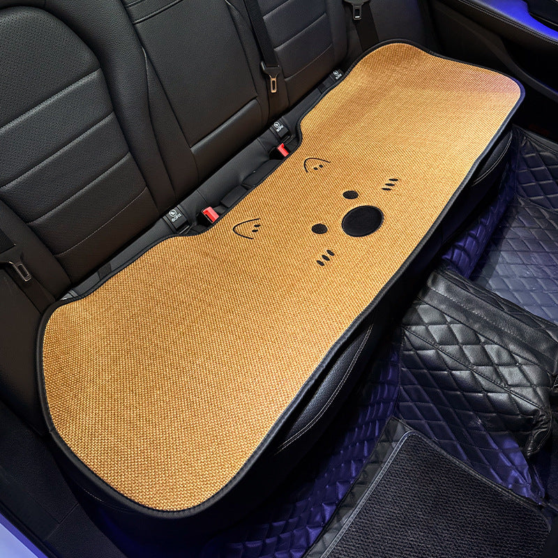 All-Season Linen Puppy Car Seat Cushion Set