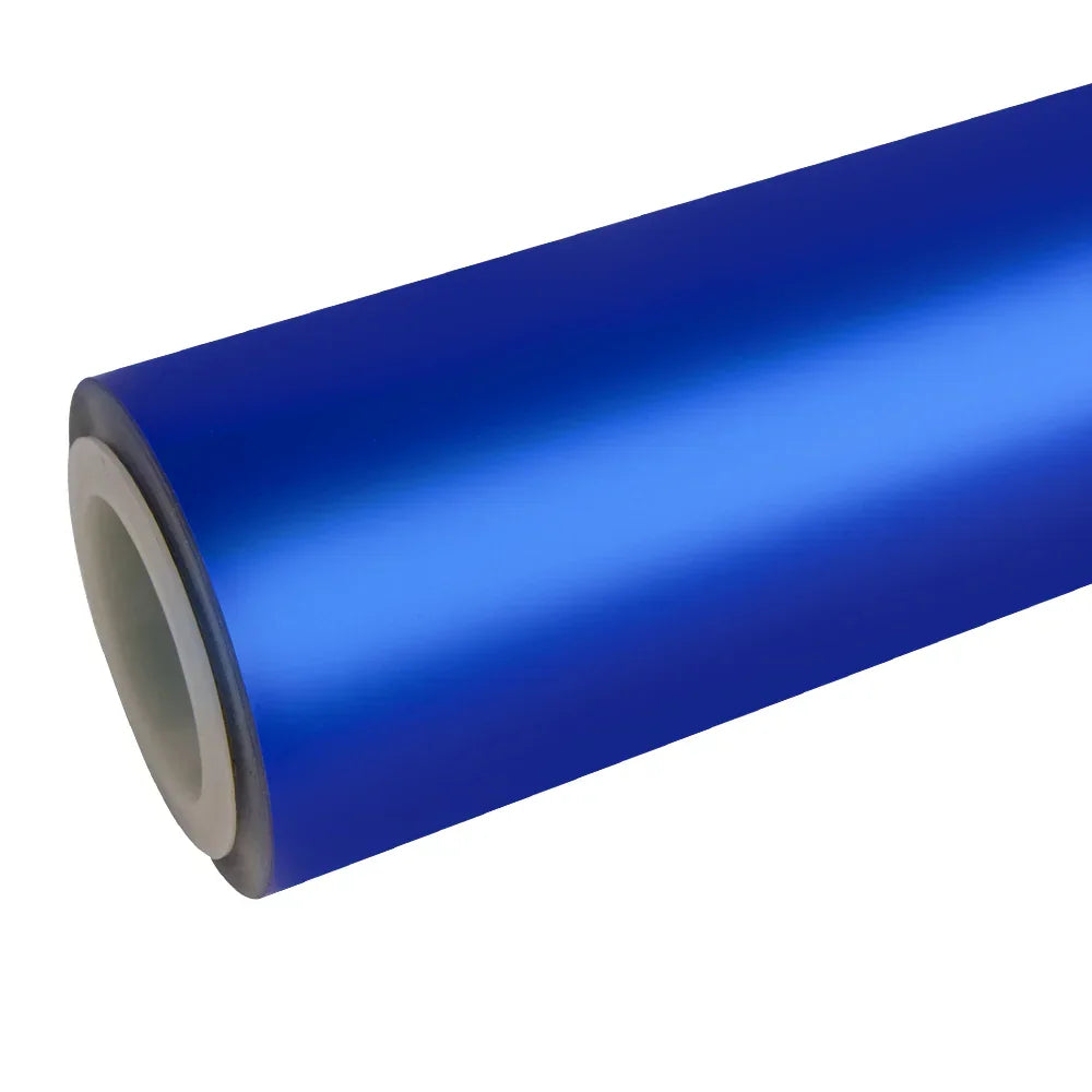 satin chrome silk ultramarine vinyl wrap