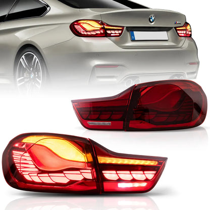 14-20 BMW 4 Series F32 F33 F36 / M4 F82 F83 Tail Lights With LED GTS Style