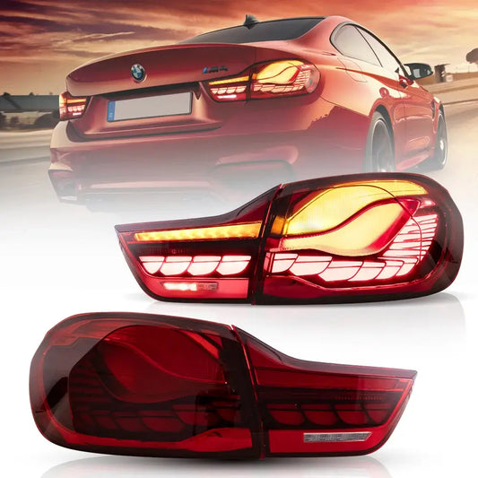 14-20 BMW 4 Series F32 F33 F36 / M4 F82 F83 Tail Lights With LED GTS Style