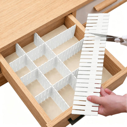 4-Pack Tall Drawer Divider Adjustable Drawer Organizer