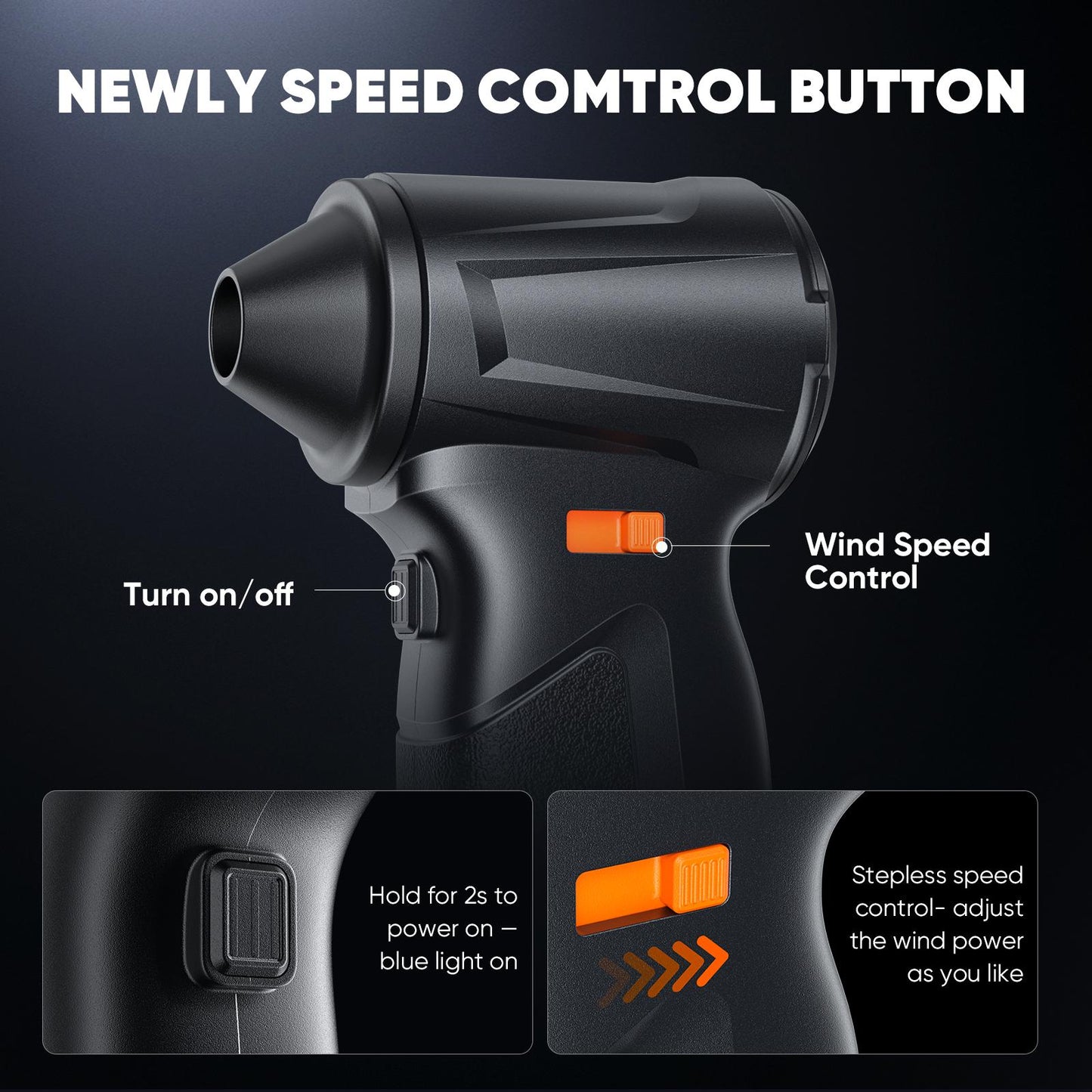 F11 Electric Air Duster, Compressed Air Blower Gun