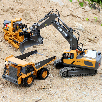 Alloy Remote-Controlled Construction Vehicle Series