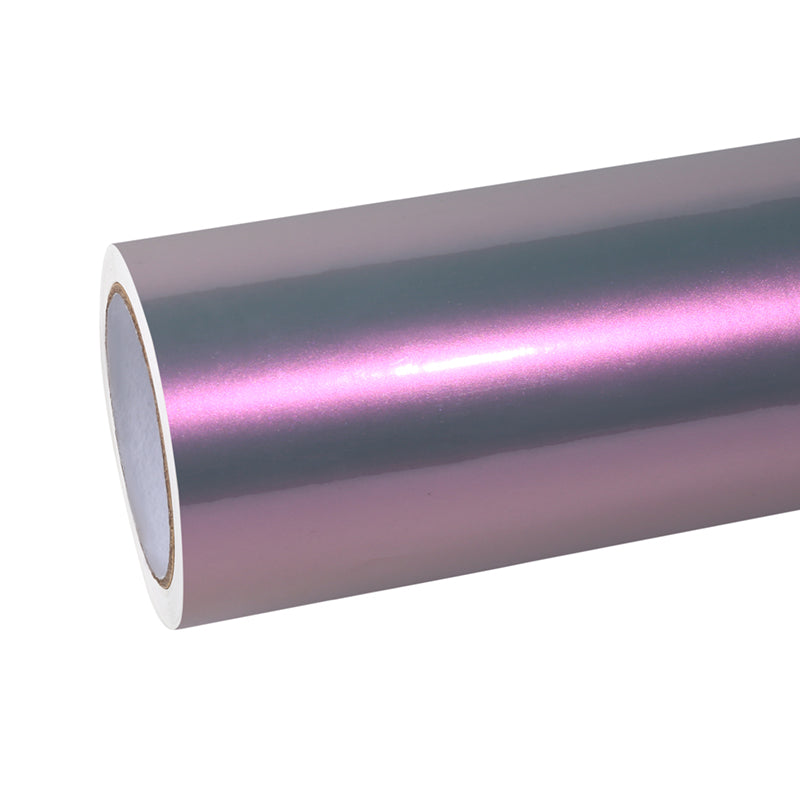 Gloss Metallic Twin Candy Gray Red Car Vinyl Wrap