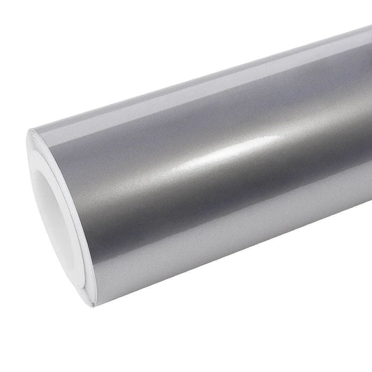 Gloss Metallic Liquid Chrome Silver Car Vinyl Wrap