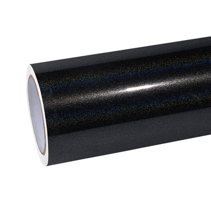 Quality Glossy Laser Black Car Vinyl Wrap  For Sale |