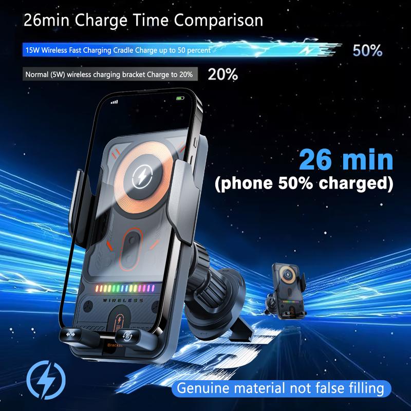 2026 New Fast Wireless Car Charger Mount Auto