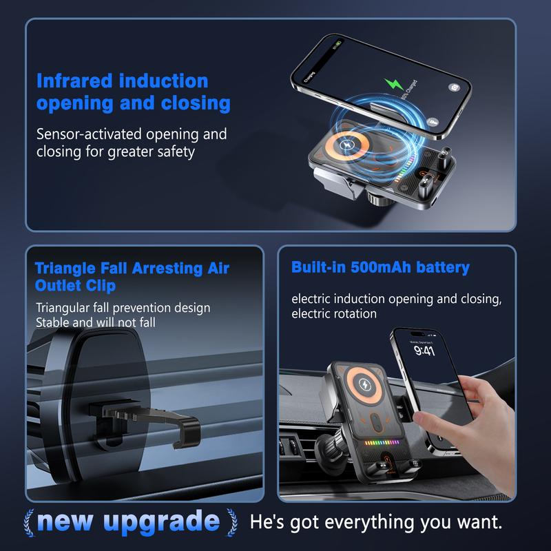 2026 New Fast Wireless Car Charger Mount Auto