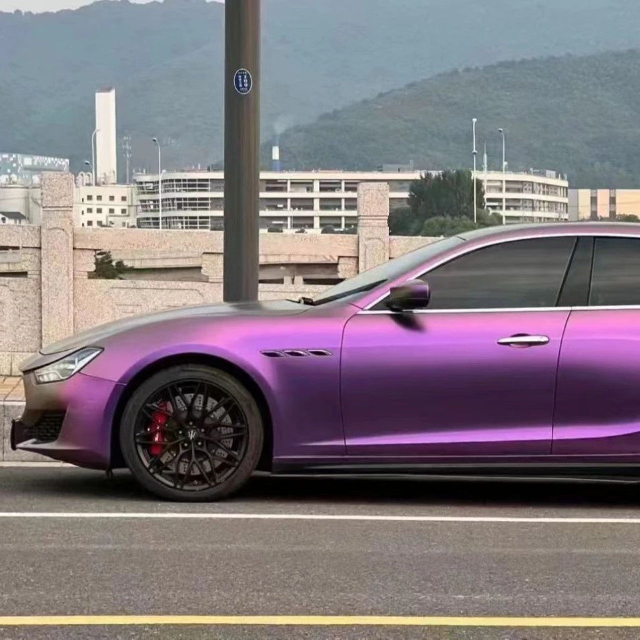 Quality Matte Diamond Red Copper Car Vinyl Wrap  For Sale |
