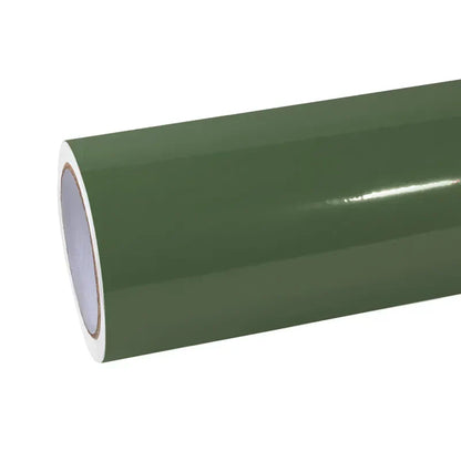 Quality Gloss Olive Light Green Car Vinyl Wrap  For Sale |