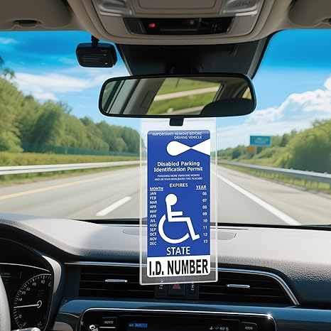 Handicap Parking Placard Holder（ 2 Pcak ）Universal Size