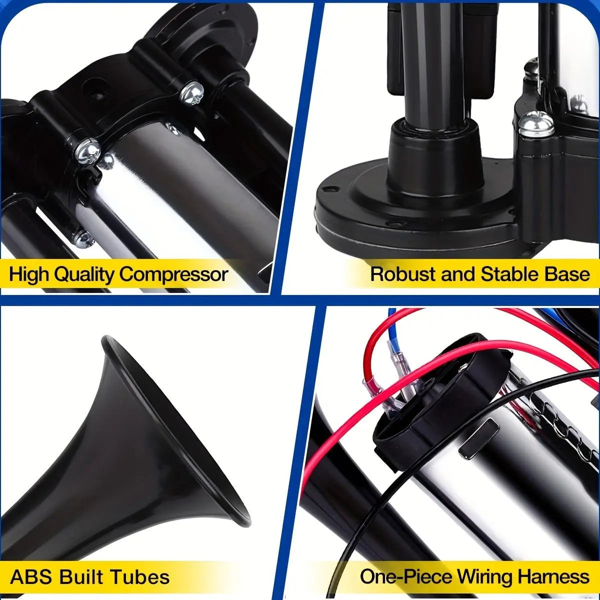 2026 Upgraded 12V 130DB Air Horn Dual