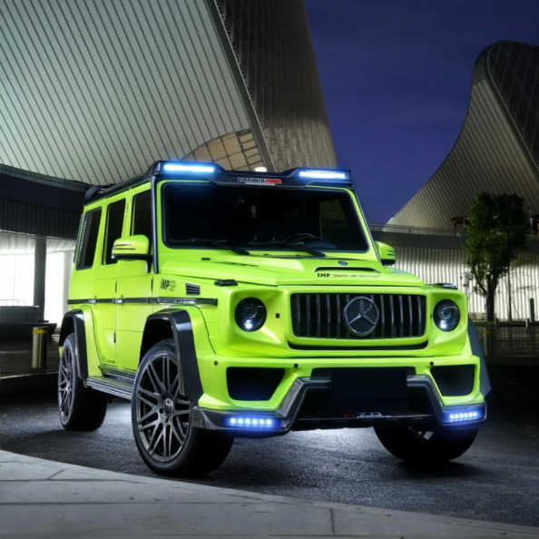 Quality Gloss Fluorescent Green Car Vinyl Wrap  For Sale |
