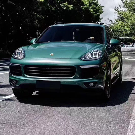 Gloss Metal Paint Fir Green Car Vinyl Wrap