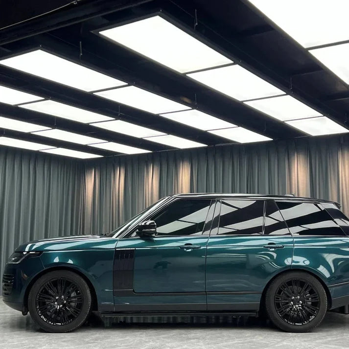 Gloss Metallic British Racing Green Car Vinyl Wrap