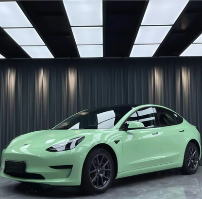 Quality Gloss Moss Green Car Vinyl Wrap  For Sale |
