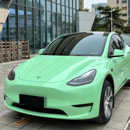 Quality Gloss Moss Green Car Vinyl Wrap  For Sale |