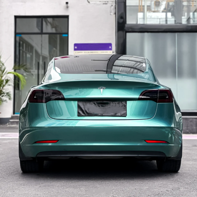 Quality Gloss Shiny Green Car Vinyl Wrap  For Sale |
