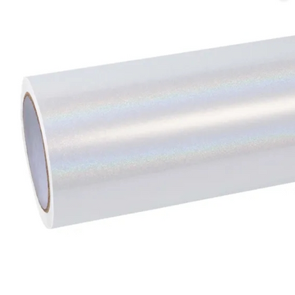 Quality Glossy Laser White Car Vinyl Wrap  For Sale |