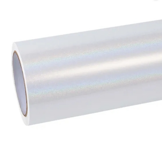 Quality Glossy Laser White Car Vinyl Wrap  For Sale |
