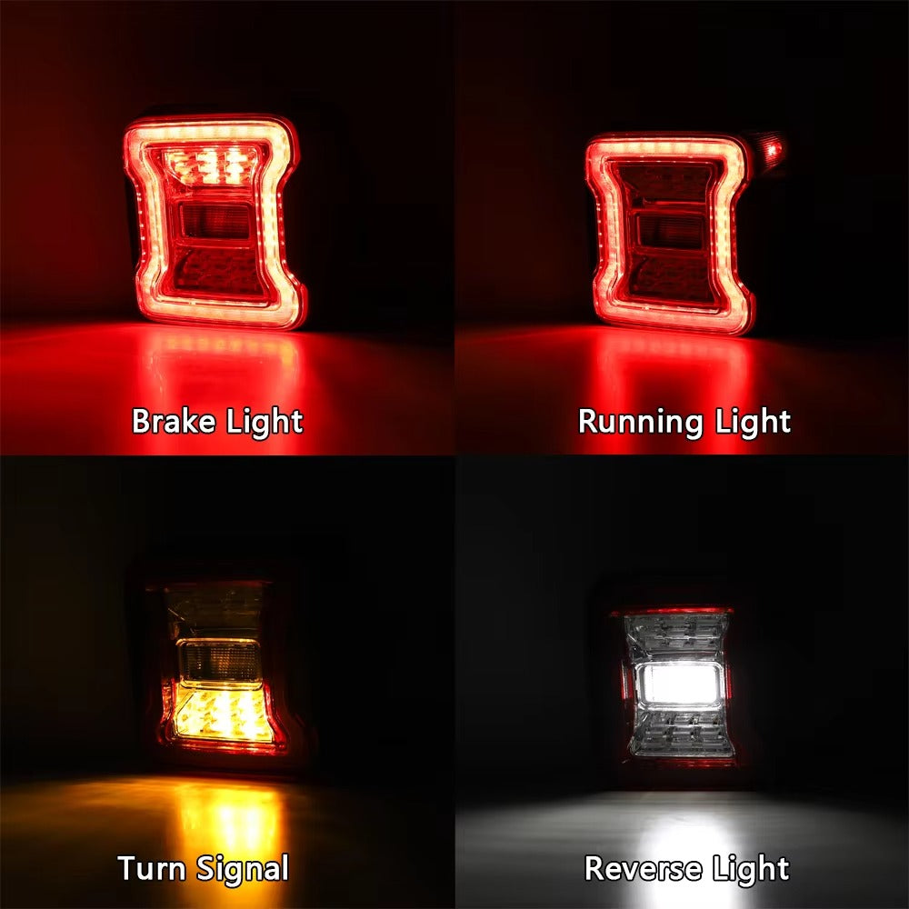 LED Tail Lights for Jeep Wrangler JL 2018 2019 2020 2021 2022 Car Rear Brake Lamp Turn Signal Reverse Light Accessories
