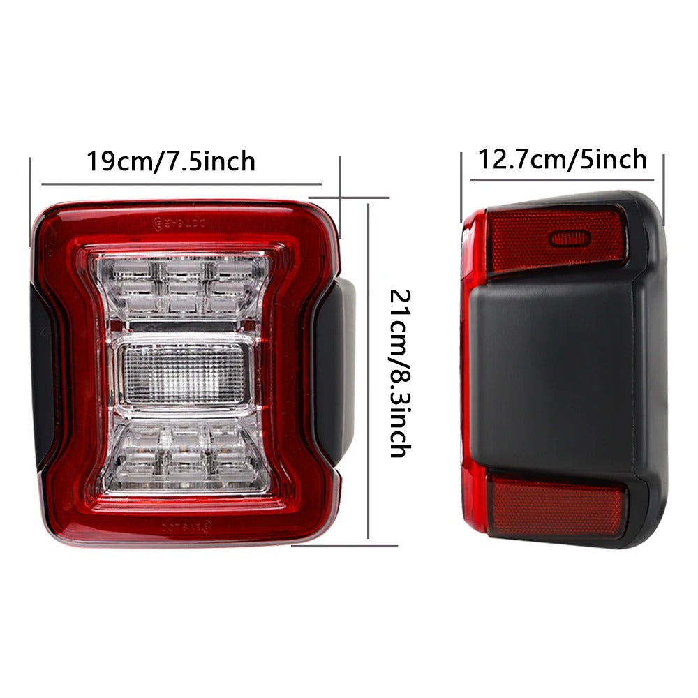LED Tail Lights for Jeep Wrangler JL 2018 2019 2020 2021 2022 Car Rear Brake Lamp Turn Signal Reverse Light Accessories