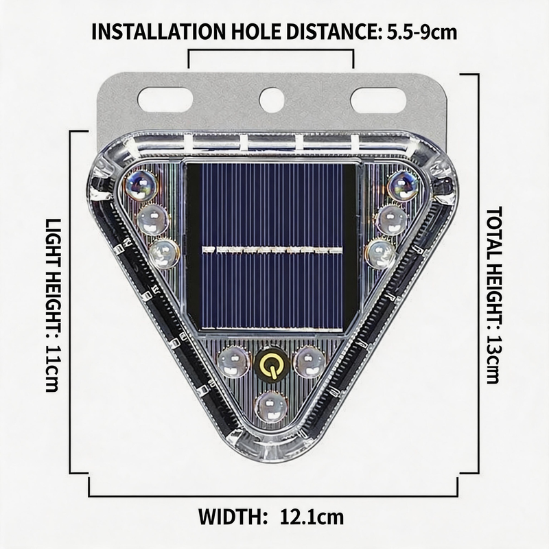 2 in 1 Solar Triangle Lights Car Emergency Warning LED Lamp
