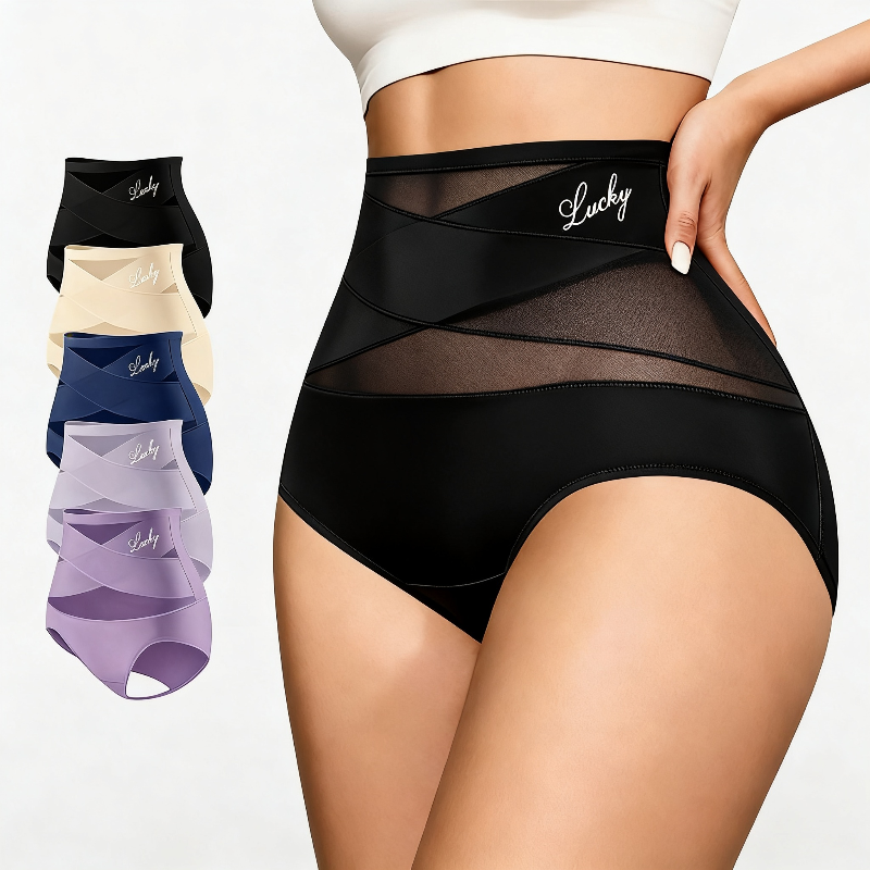 Plus Size High Waist Seamless Tummy Control Butt-Lift Panties