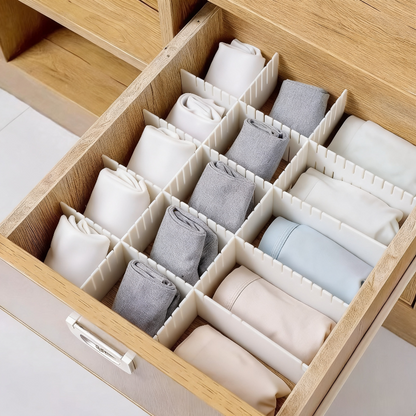 4-Pack Tall Drawer Divider Adjustable Drawer Organizer