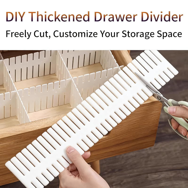 4-Pack Tall Drawer Divider Adjustable Drawer Organizer