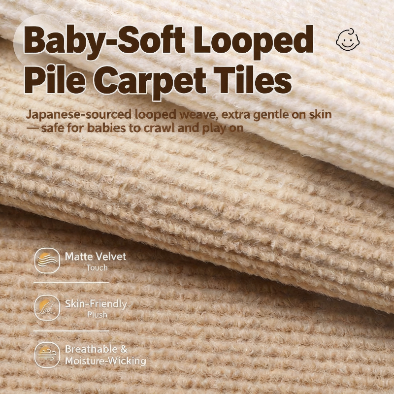 Self-Adhesive Interlocking Carpet Mats