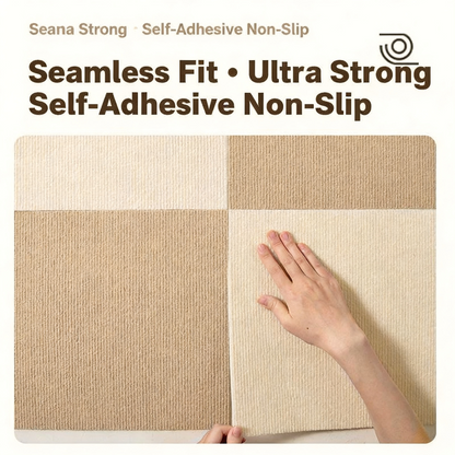 Self-Adhesive Interlocking Carpet Mats