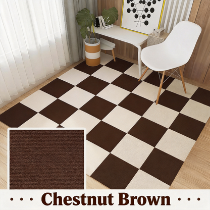 Self-Adhesive Interlocking Carpet Mats