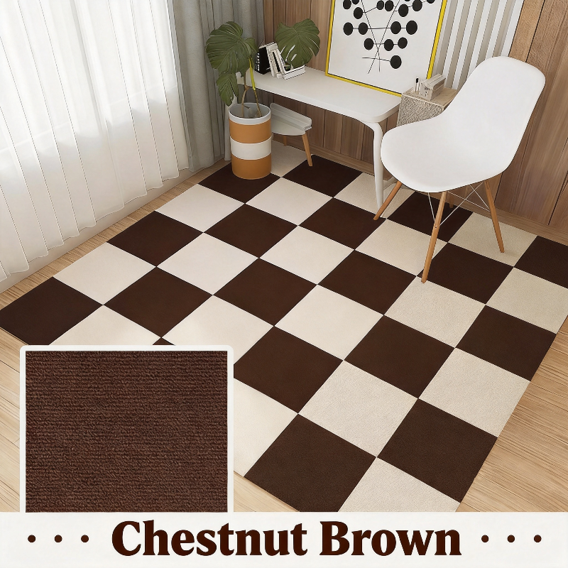 Self-Adhesive Interlocking Carpet Mats