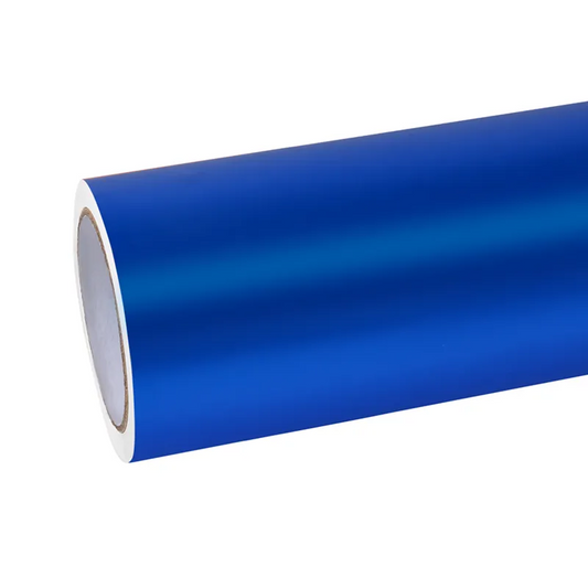 Matte Chrome Blue Car Vinyl Wrap