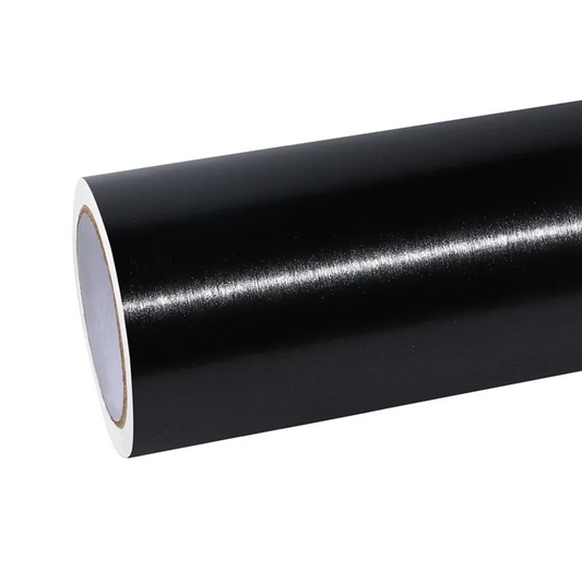 Matte Metallic Brushed Black Car Vinyl Wrap