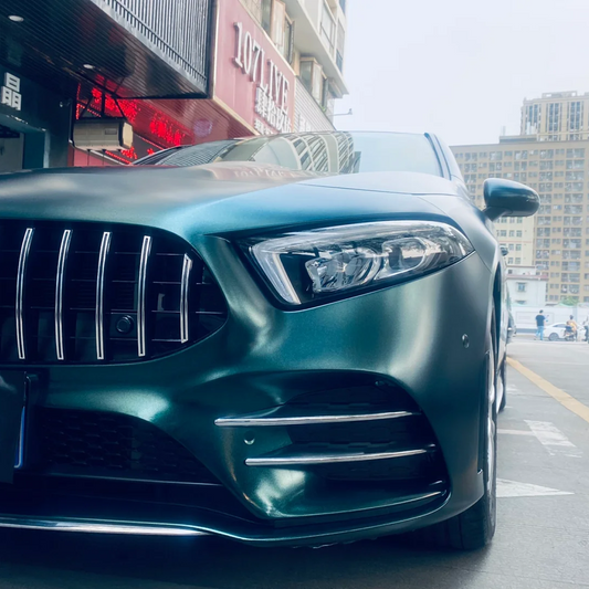 Benz Matte Metallic Heavy Metal Emerald Green Car Vinyl Wrap