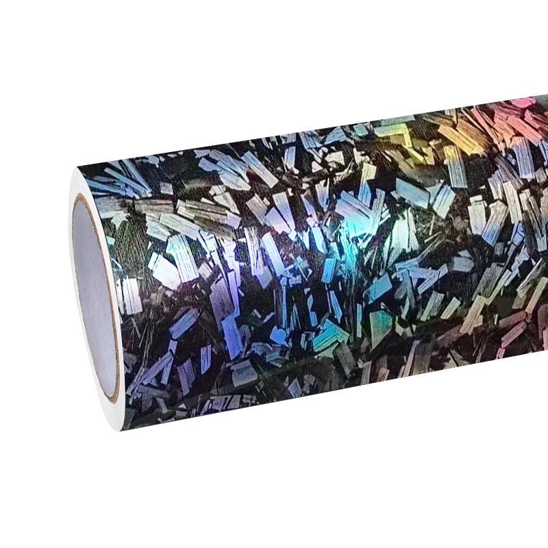 Quality Matte Rainbow Flower Carbon Car Vinyl  Wrap  For Sale |