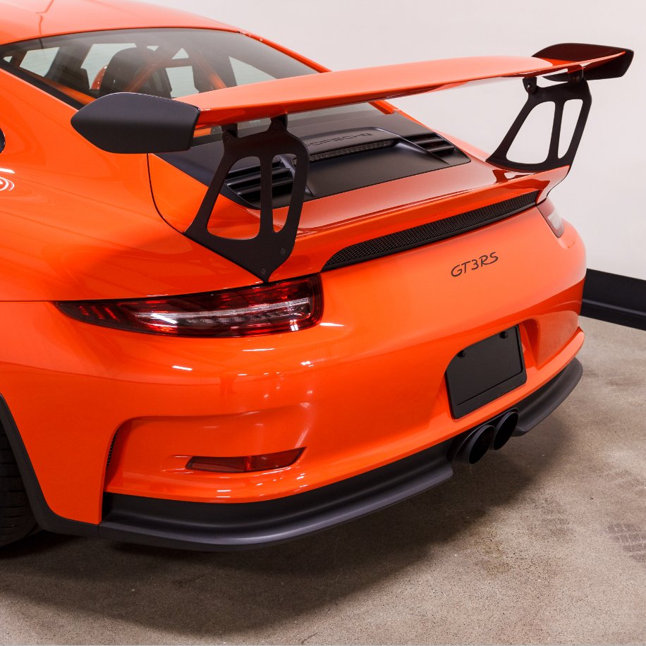 Super Gloss Lava Orange Car Vinyl Wrap [Porsche OEM Color]