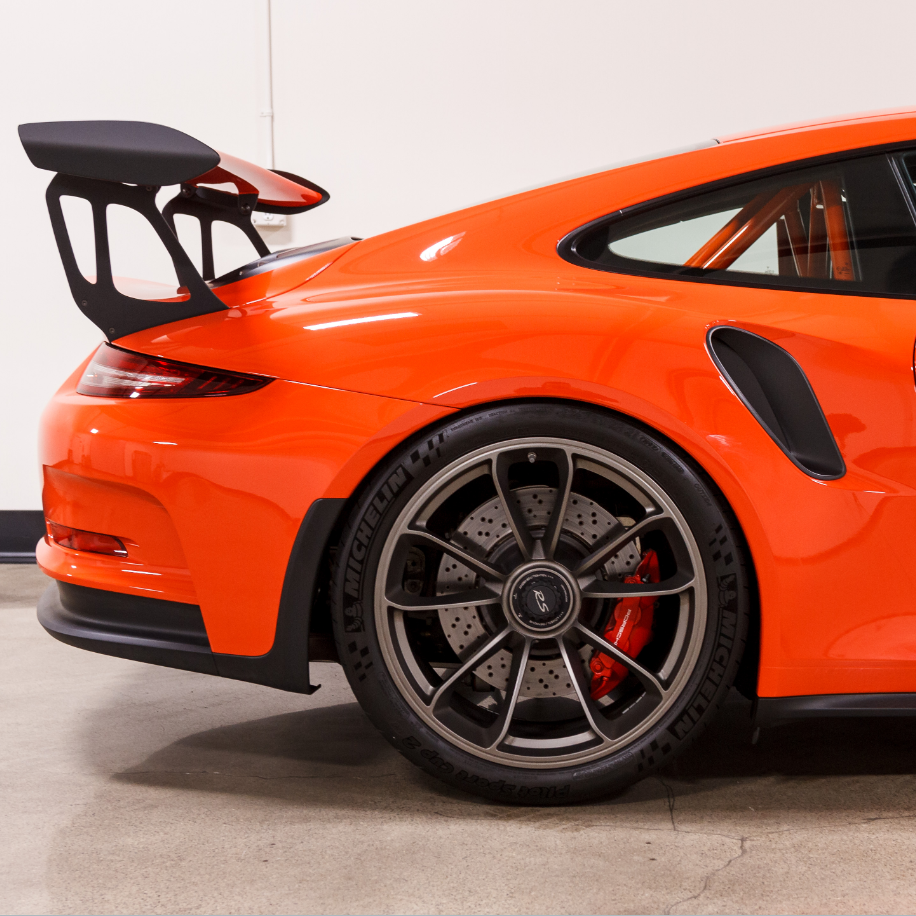 Super Gloss Lava Orange Car Vinyl Wrap [Porsche OEM Color]