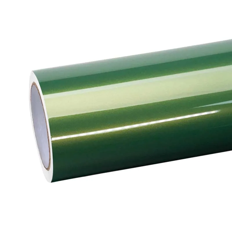 Quality Super Gloss Rainbow Emerald Green Car Vinyl Wrap  For Sale |