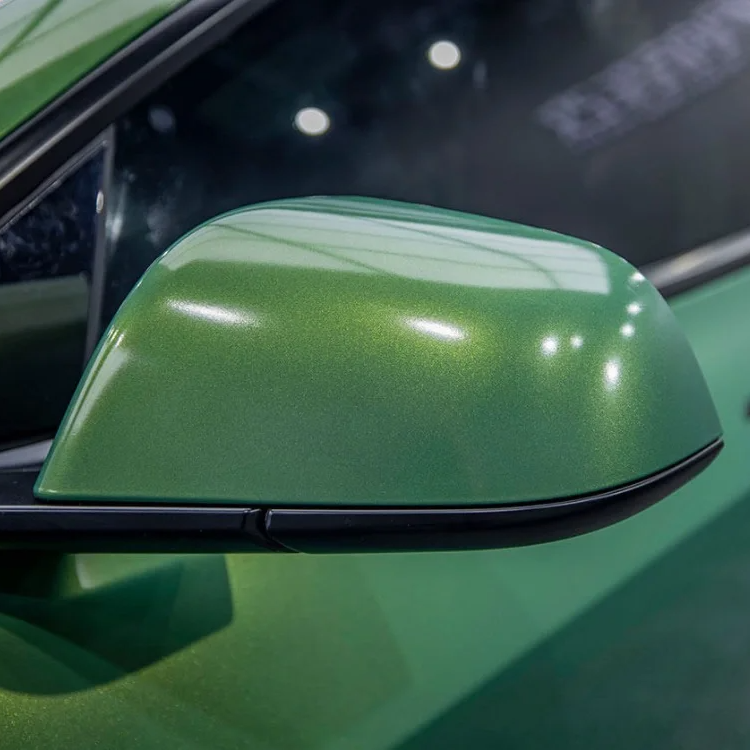 Quality Super Gloss Rainbow Emerald Green Car Vinyl Wrap  For Sale |