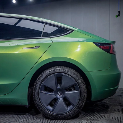 Quality Super Gloss Rainbow Emerald Green Car Vinyl Wrap  For Sale |
