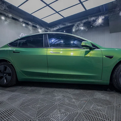 Quality Super Gloss Rainbow Emerald Green Car Vinyl Wrap  For Sale |