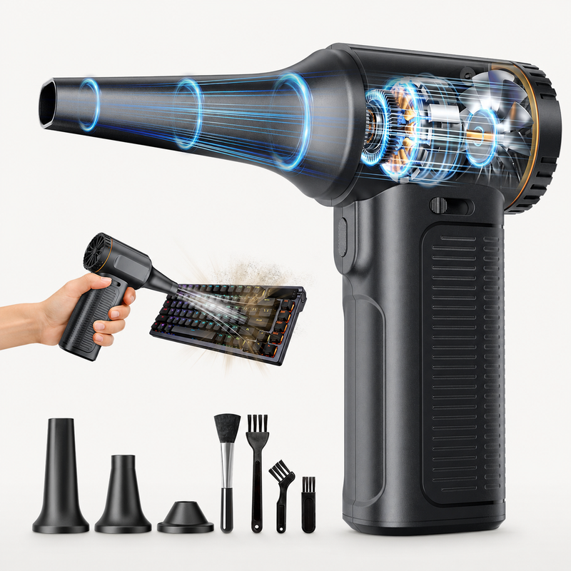 F11 Electric Air Duster, Compressed Air Blower Gun