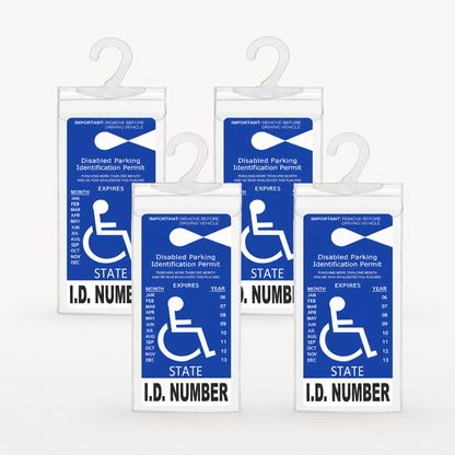 Handicap Parking Placard Holder（ 2 Pcak ）Universal Size