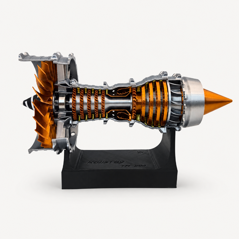 Aircraft Turbofan Engine Model DIY Assembly Kit – TR900
