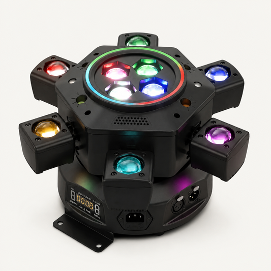 6-in-1 LED RGBW 6-Arm DJ Light for Parties
